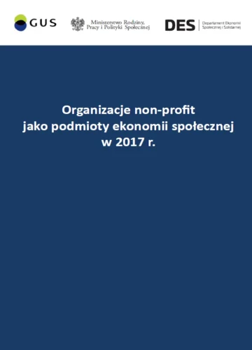 Organizacje non-profit jako podmioty ekonomii społecznej w 2017 r.